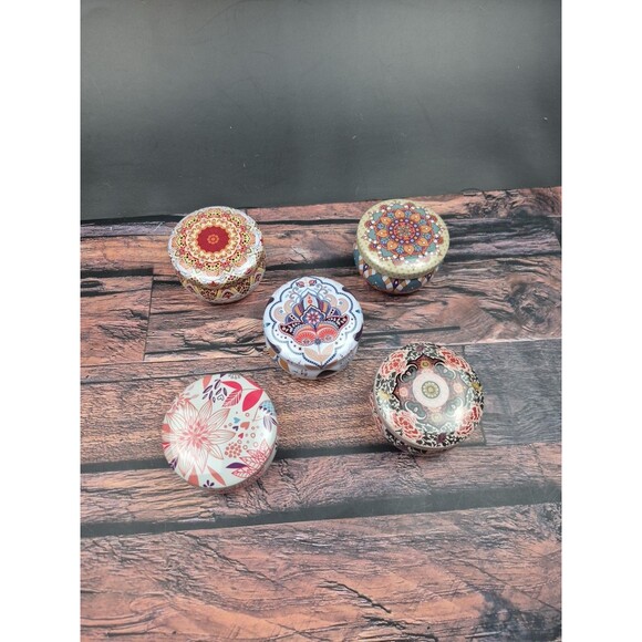 Set of 5 Earthy Scented Votive Candles Boho Aromatherapy Yoga Gift Self Care Lot - Picture 6 of 9